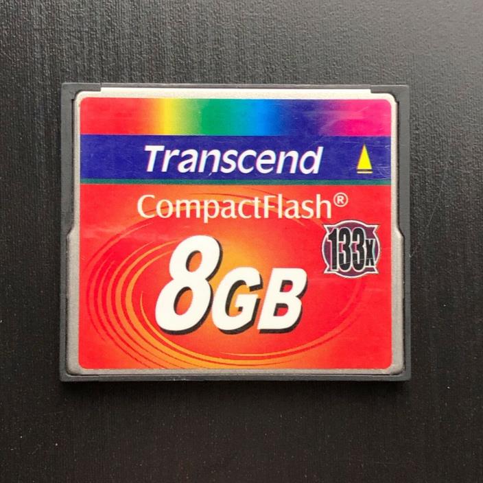 Transcend 8GB CF Memory Card 133x CompactFlash I - Compact Flash TS8GCF133