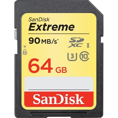 New SANDISK SDSDXVE-064G-ANCIN SanDisk Extreme 64 GB SDXC UHS-I 64GB EXTREME