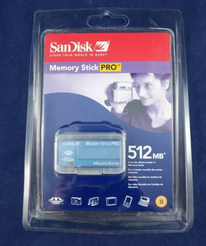 Sandisk 512 MB MemoryStick Pro (SDMSV-512-A10) Memory Stick BRAND NEW Genuine
