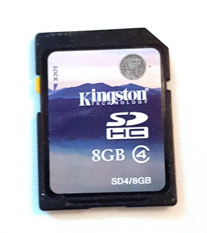 Handy Kingston 8GB SDHC Class 4 Digital Camera Picture Photo Memory Card