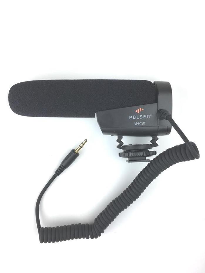 Polsen VM-150 DSLR/Video Microphone mounted