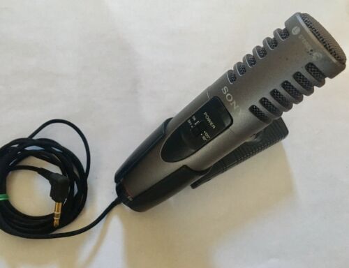 Sony ECM-MS907 Stereo Condenser Cable Microphone With Holder