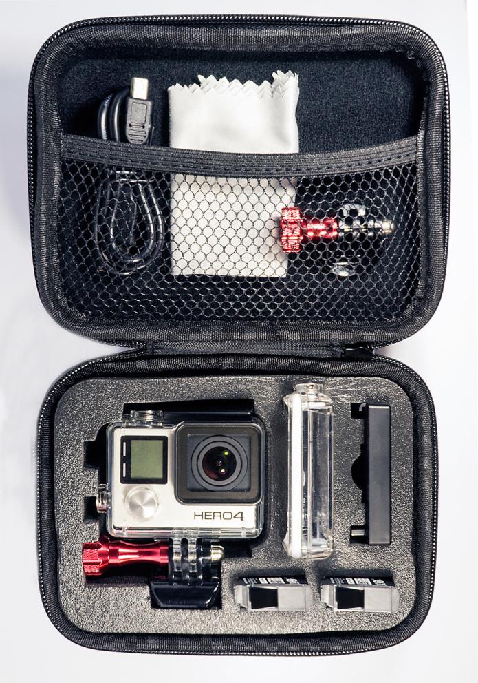 Protective EVA Carry Case for Gopro Hero 4 3+ 3 2  Foam Insert High Quality