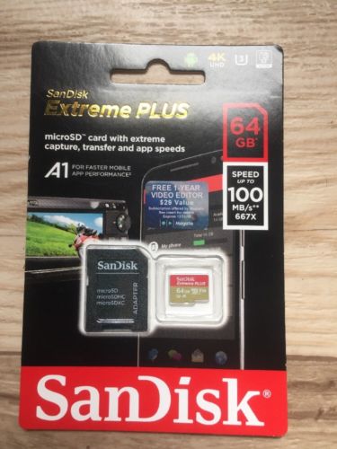 Sandisk extreme plus 64GB