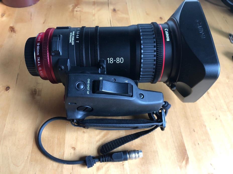 Canon 18-80mm lens cine-servo compact-servo zoom + ZSG-C10 Grip controller