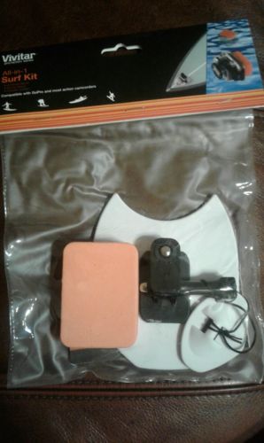 Vivitar Surf Board, Security Mounts & Floatable Cushion For Gopro Camera NEW