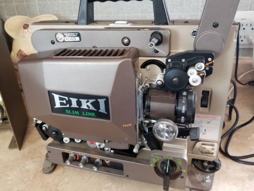 Vintage EIKI SNT-1 / 16 mm Slim Line Film Projector With Case Tested A+