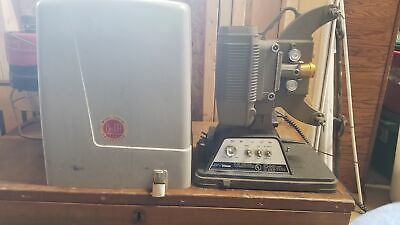 VINTAGE WORKING DEJUA CUSTOM 1000 B PROJECTOR WITH CASE & BOOKLET