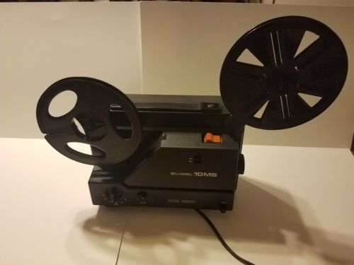 BELL & HOWELL 10MS Super 8/Reg 8 Variable Speed Control Transfer Projector + bag