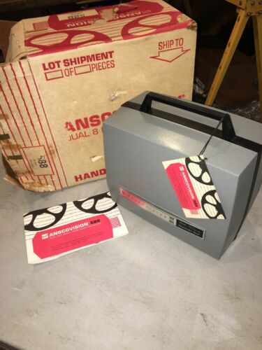 GAF Anscovision 588 Zoom Lens Projector Dual 8mm Super 8mm VINTAGE NICE LOOK!