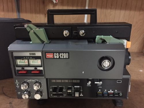 Elmo GS-1200 Super 8mm Stereo Sound Movie Projector In Mint Condition~Tested