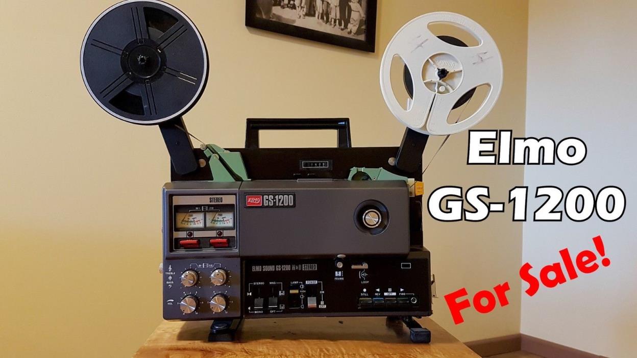 Elmo GS-1200 Super 8mm Sound Movie Projector (Standard)