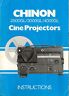 CHINON 2500GL/3000GL/4000GL PROJECTOR OWNER MANUAL IN COLOR WITH WARRANTY CARD