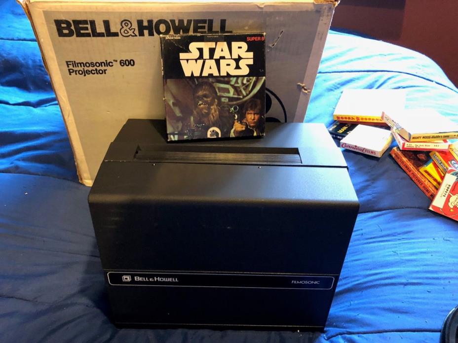 Star Wars-Vintage Bell and Howell 1933 Filmosonic 600 Projector with Star Wars!