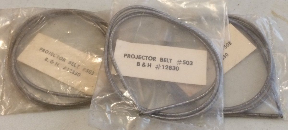 Bell & Howell 16mm Projector Drive Belt Lot