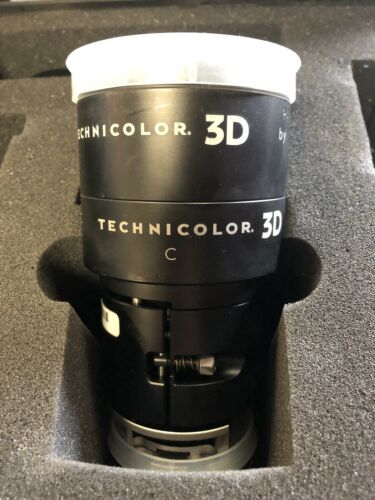 Rare Schneider Kreuznach Cinema Technicolor 3D Film Projector Lens with Case