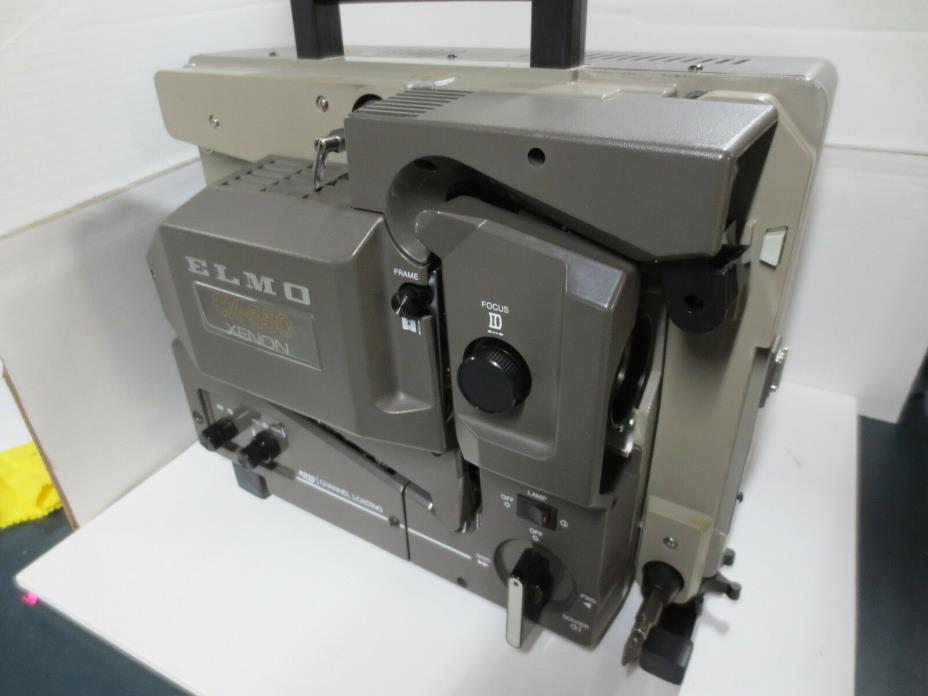 Elmo CX550 Xenon 16mm Projector CX-550 WORKS GOOD SHAPE RARE HARD TO FIND