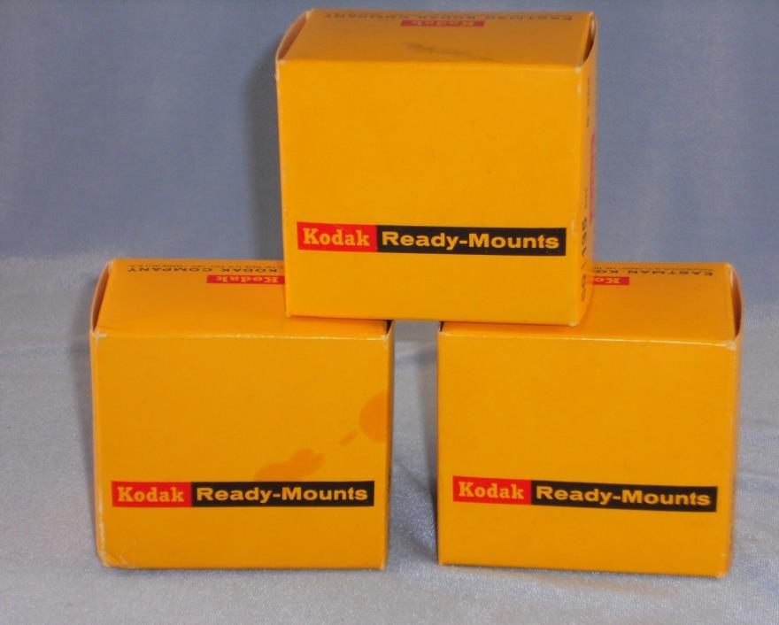 KODAK 2x2 Inch Ready-Mounts B255 135 Size 3 Boxes of 50 NOS Original Boxes