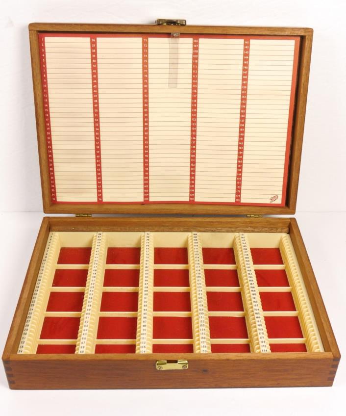 Vintage Solid Mahogany Dovetail Wood Photo 175 Slide Storage Box Boots England