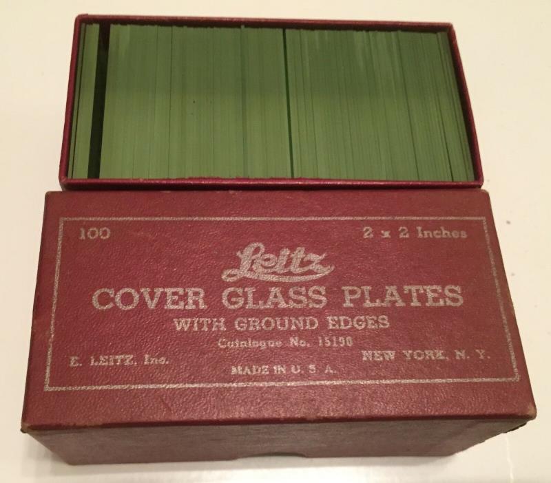 Slides vintage lot Leitz 2x2 glass plates, Davidson Star D slide binders trays