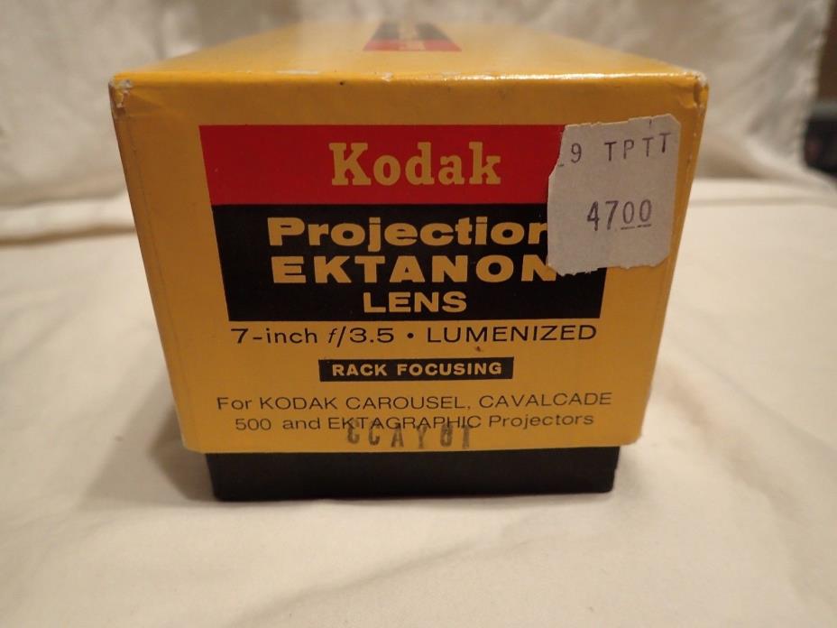Kodak Projection Ektanon Lens - Rack focusing, 7 inch 7