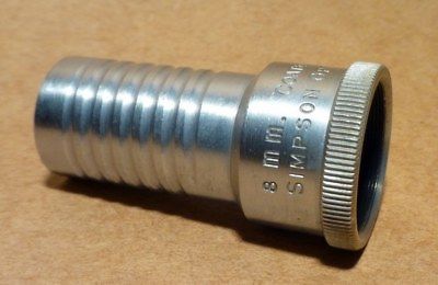 Vintage Projector Projection Lens Simpson Optical 8mm 1 Inch f/1.6 Coated