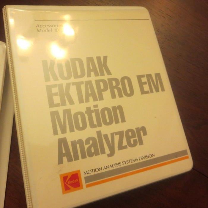 Kodak Ektapro EM Motion Analyzer Manual  Model 1012 Accessories