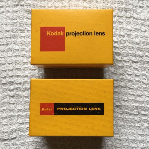 KODAK PROJECTION EKTANAR Lenses Lot Of 2 4 Inch. F/2.8 F/3.5 Lumenized