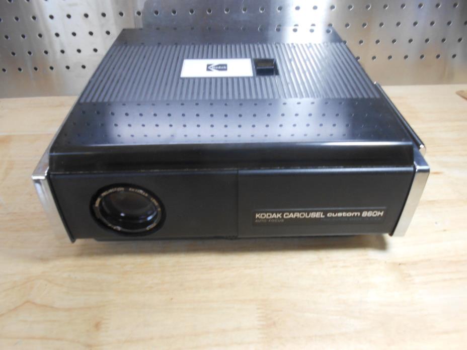 Kodak Carousel Custom 860H Auto Focus Slide Projector/Remote/Manual/Box