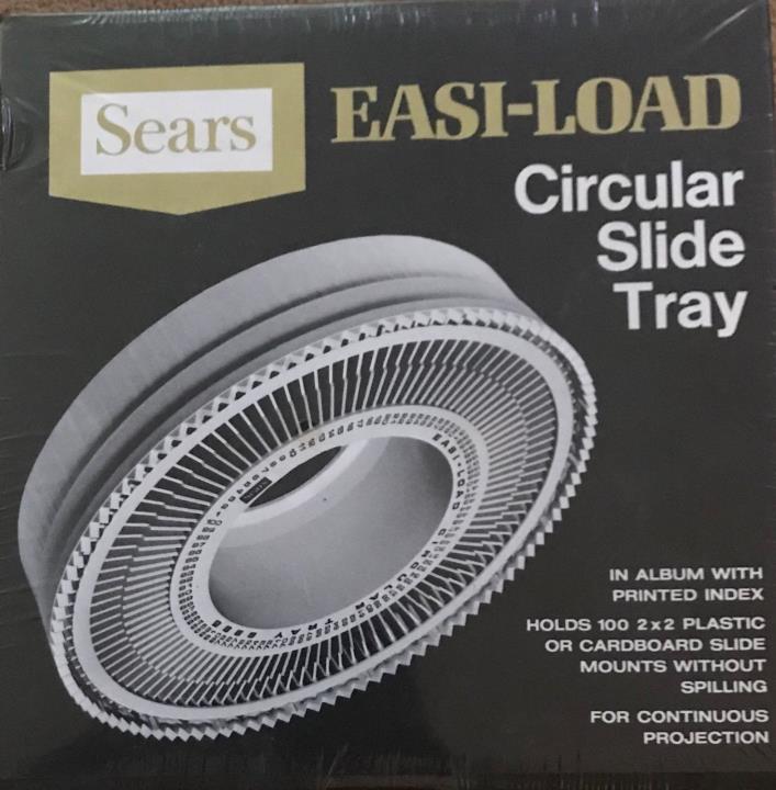Vintage Sears Easi-Load Circular Slide Tray - Factory Sealed Boxes