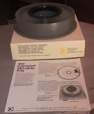 Airequipt Carousel Slide Tray For Projectors Eastman Kodak 140 80 Vintage