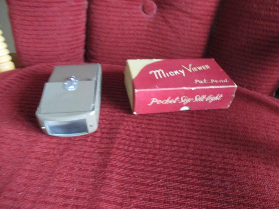 VINTAGE MICKY SLIDE VIEWER IN ORIGINAL BOX KARATSU CAMERA SHOP