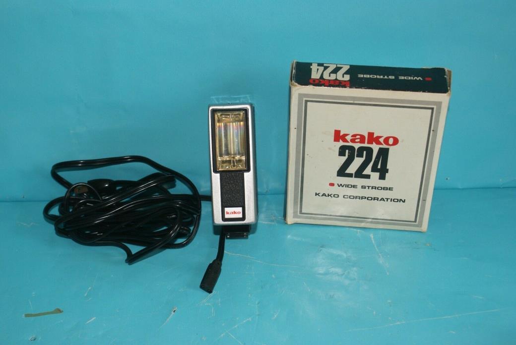 KAKO 224 Wide Strobe Camera Flash in Original Box