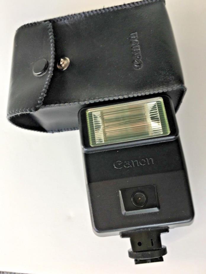 Canon Speedlite 166A Camera Flasht with leather Protective Case for Canon F-1