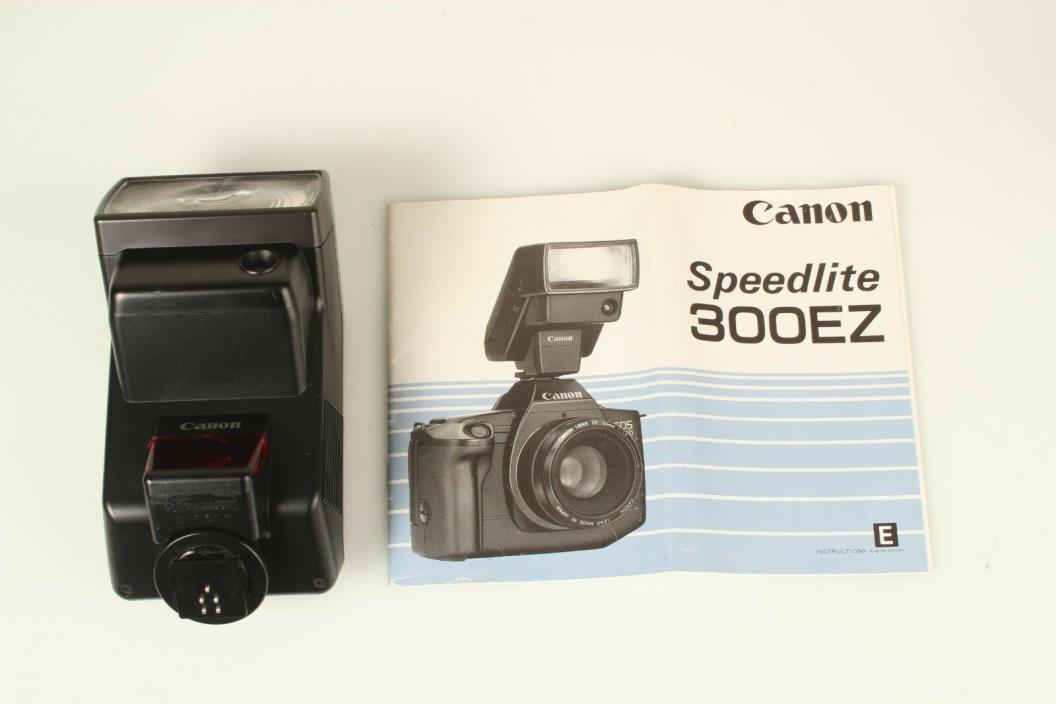 Canon 300EZ Speedlite Shoe Mount Flash tested