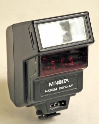 Minolta 2800 AF Shoe Mount Flash for Maxxum 5000 7000 9000 Cameras Tested