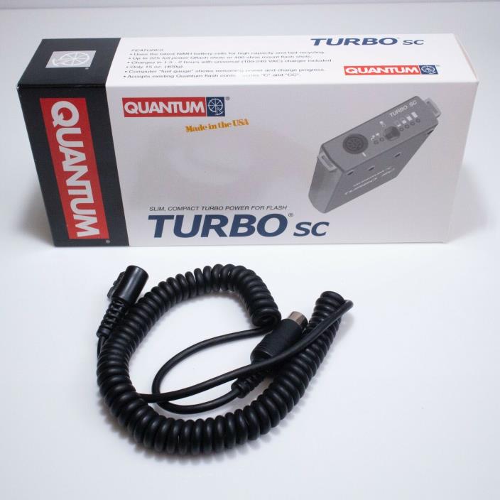 Quantum Instruments Turbo SC Battery Pack + Canon Cable + Quantum Charger