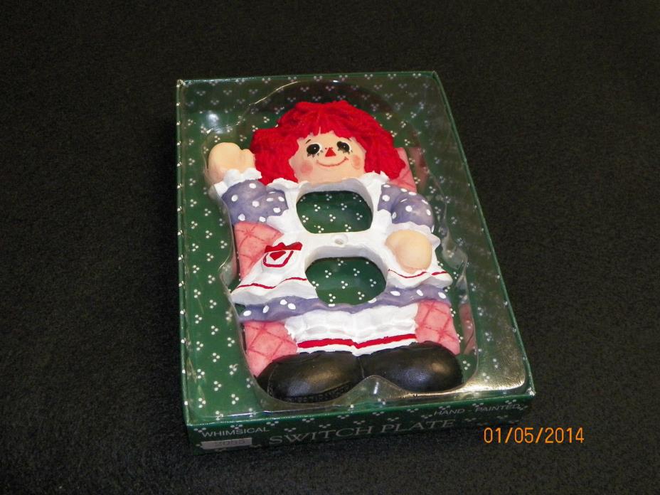 Raggedy Ann Nursery Switch plate Hand-Painted W/Hardware Must L@@K!!!