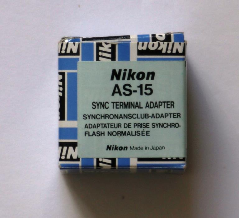 Nikon AS-15  Sync Terminal Adapter Excellent