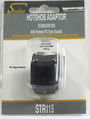 Interfit STR115 Hot Shoe Adapter - Standard, with PC Terminal New