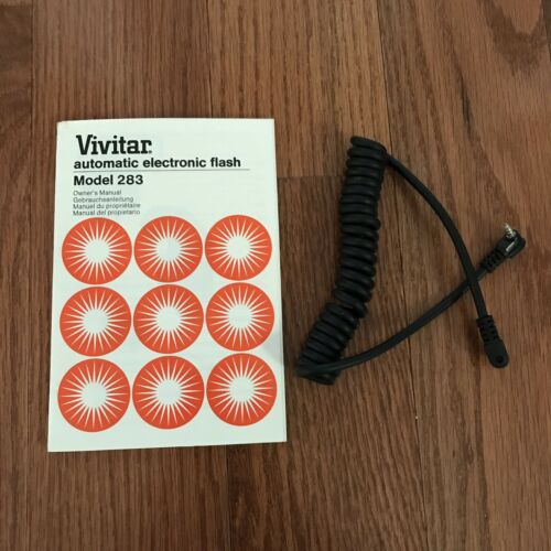 Vivitar Model 283 Sync Strobe Cord & Automatic Electronic Flash Manual (C0