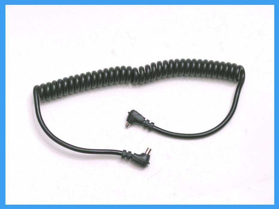 3' Male / Female Coiled PC Sync Flash Strobe Cord Cable