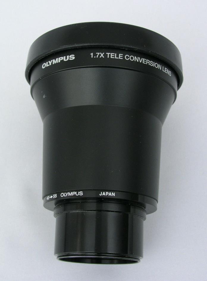 OLYMPUS 1.7x TELE CONVERSION LENS - COMES W/ CAP & CASE - NICE CONDITION