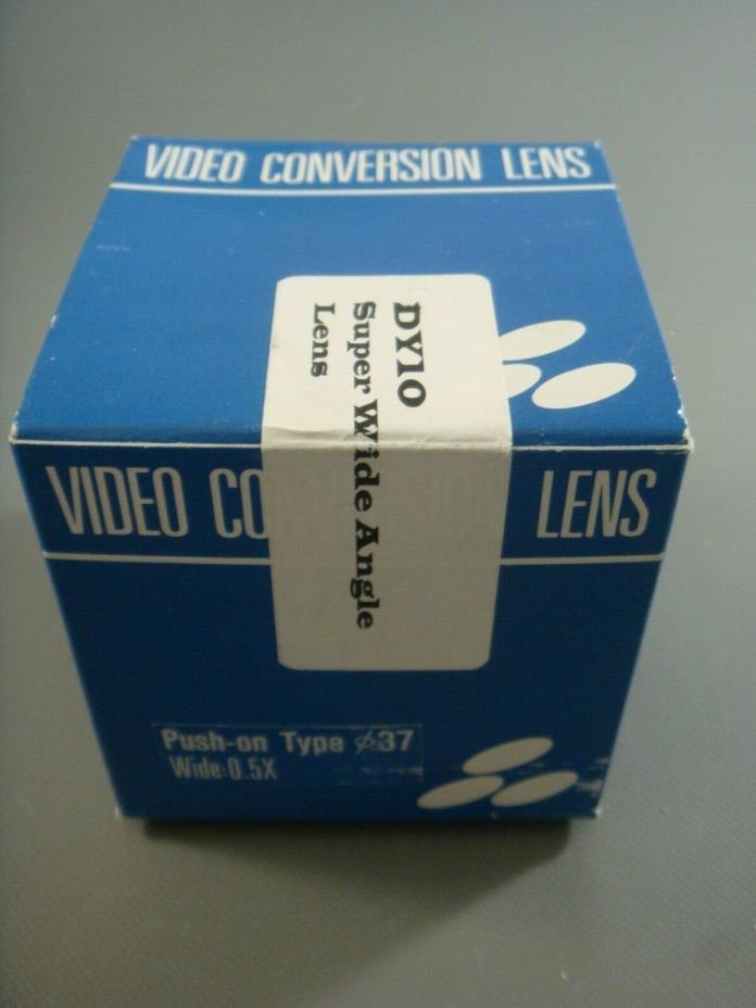 DY-10 Super Wide Angle Video conversion Lense Push on .37 Wide 0.5x JAPAN
