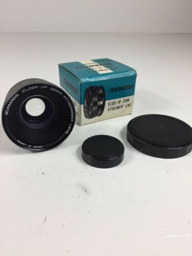 Izumanon Close-Up Zoom Attachment Lens 55mm Macro Converter W/ Caps And Box