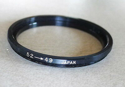 52-49mm Step-Down Ring Adapter - 52mm-49mm Stepping Ring - Japan - NEW NB