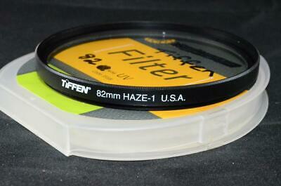 Tiffen 82mm UV Protector HAZE 1 Film Digital SLR Camera Lens Filter + Case USA