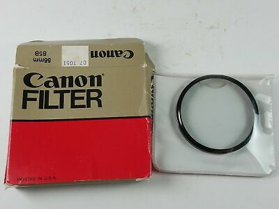 Canon Camera Lens Filter With Case Vivitar 55mm 85B