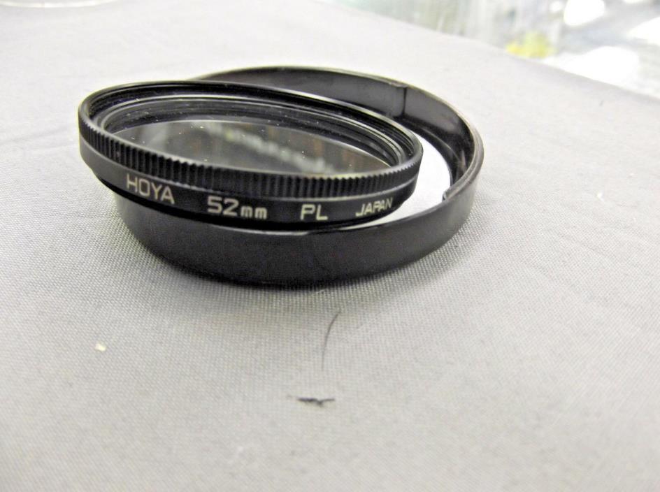 Hoya 52 mm PL (Polarizer) Screw-In Filter with Case Made in Japan (M27)