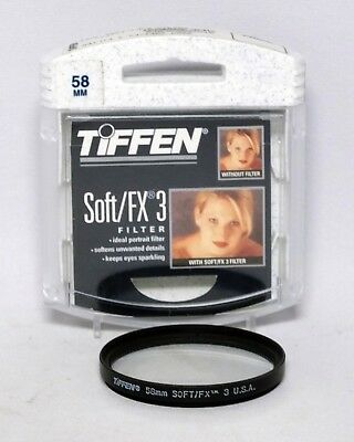 Tiffen 58mm 58 mm Soft/FX 3 Soft FX 3 Filter 35mm SLR Film DSLR Digital